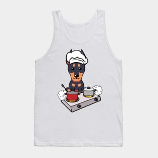 Funny Guard dog is cooking Tank Top